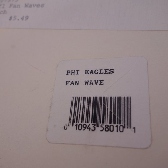 Philadelphia Eagles Fan Waves Suction Cup Mounted Window Sign New with Packaging - Picture 10 of 10
